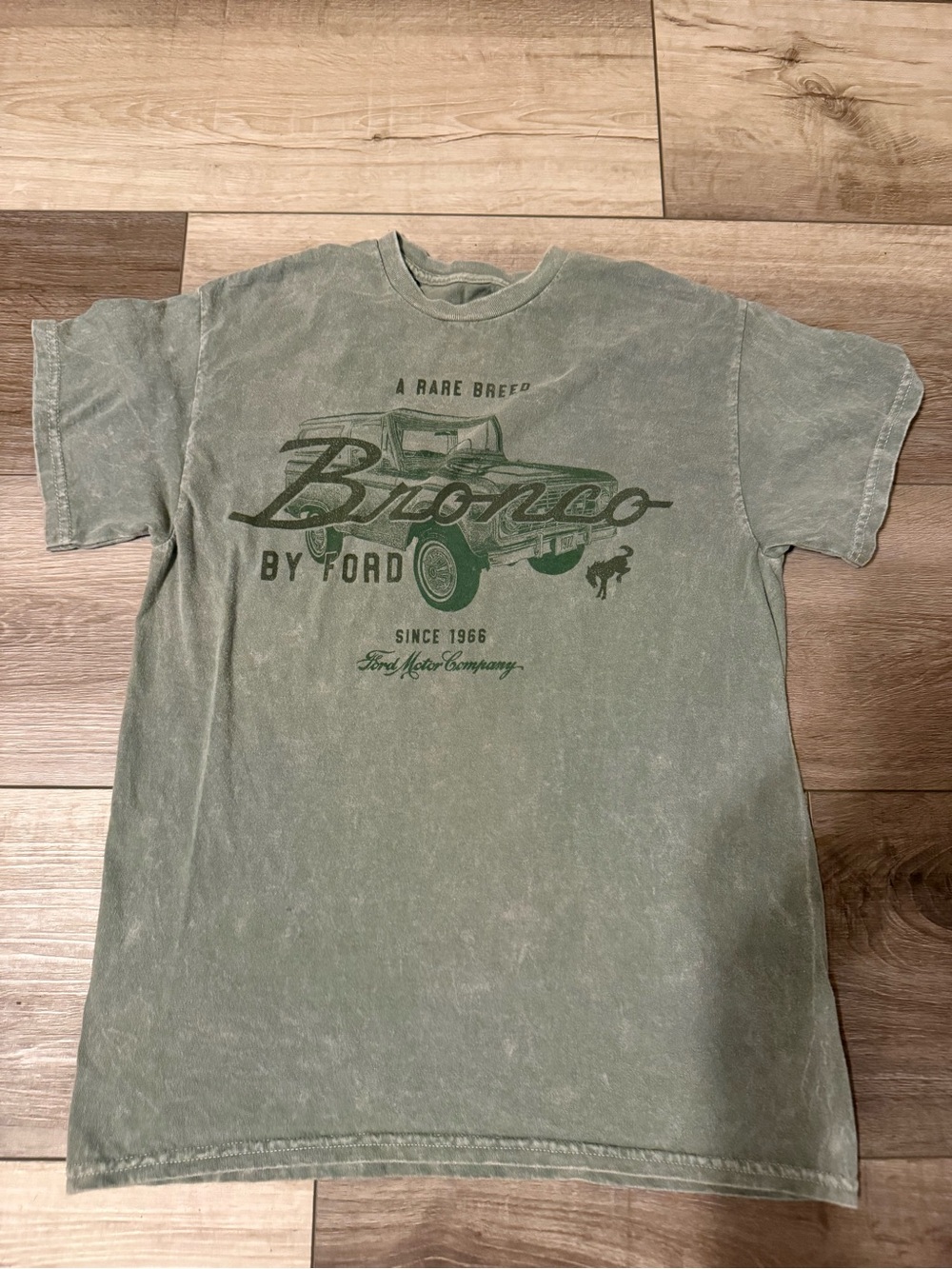 Ford Bronco Graphic Tee - Light Green & Dark Green Print